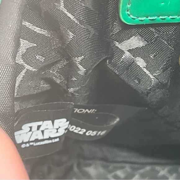 Loungefly Bag Purse Star Wars BOBA FETT Green Disney Zip Around Double Handles - Picture 12 of 12